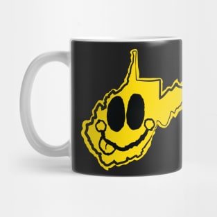 West Virginia Happy Face with tongue sticking out Mug